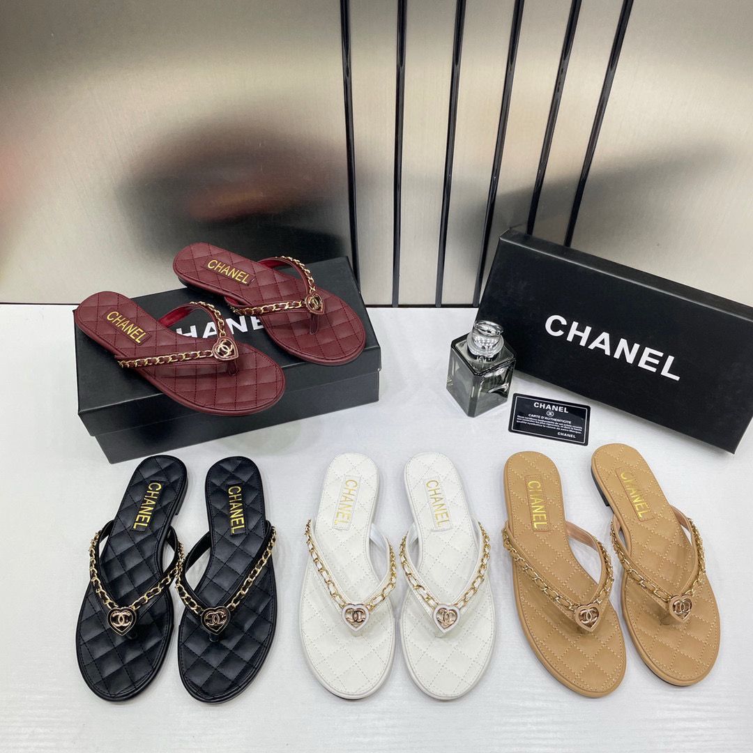 chanel black flat mule for her wid og box b2428 chanel black flat mule for her wid og box b2428