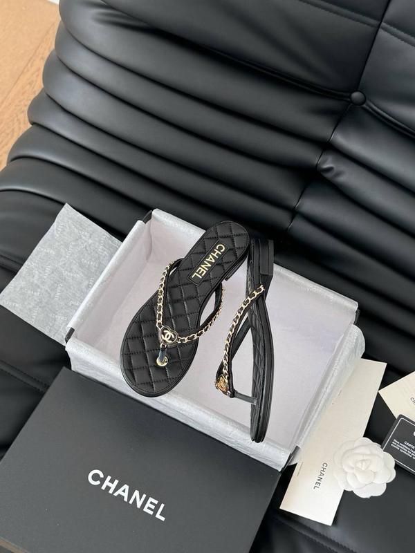 chanel black flat mule for her wid og box b2428 chanel black flat mule for her wid og box b2428