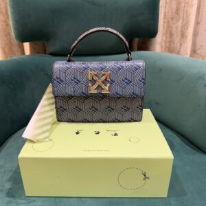 off white leather blue white monogram jitney 1.4 shoulder bag (blue white 8853) sale