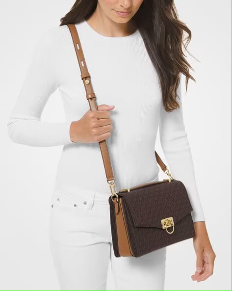 hendrix logo cross body bag with dust bag & carry bag (3810 coffee brown) hendrix logo cross body bag with dust bag & carry bag (3810 coffee brown)