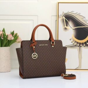 michael kors ellis selma medium satchel coffee brown with dust bag 6038 coffee brown