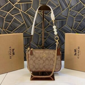 coach nolita 19 caramel sling bag with box dust bag sling chain