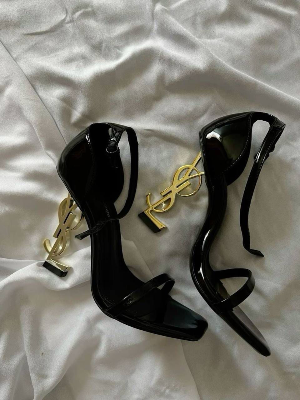 ysl opyum heels premium black gold with og box ysl opyum heels premium black gold with og box