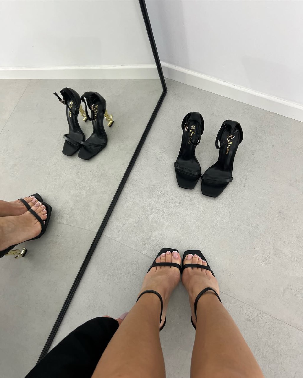 ysl opyum heels premium black gold with og box ysl opyum heels premium black gold with og box