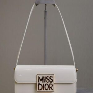 miss dior by christian dior flap white bag with og double box high quality m2611 white