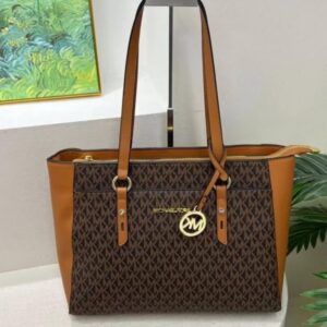 michael kors mk suvillan tote bag with dust cover m23016 coffee brown