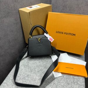 louis vuitton capucines mini black og double box with dust bag 98147 1 black