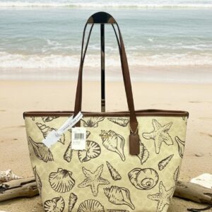 coach city tote limited edition shell with og box & dust bag 66102