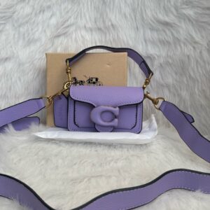 coach tabby 12 purple monogram mini with original box (6806 purple)