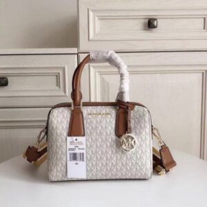 michael kors boston beige with dust bag (71012 beige brown)
