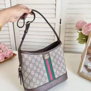  gucci ophidia gg shoulder bag with og box (88290 brown)