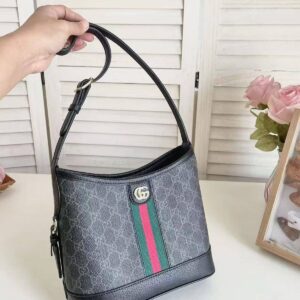  gucci ophidia gg shoulder bag with og box (88290 black)