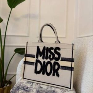  miss dior book tote with og box