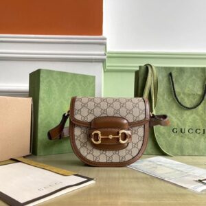 gucci horsebit 1995 rounded bag with og box dust bag 8563