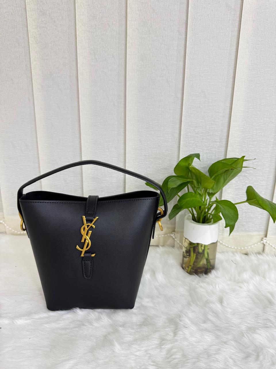 ysl saint laurent le 37 bucket bag black with og box dust cover & carry bag 8875 1 black ysl saint laurent le 37 bucket bag black with og box dust cover & carry bag 8875 1 black