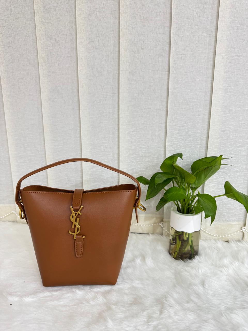 ysl saint laurent le 37 bucket bag brown with og box dust cover & carry bag 8875 1 brown ysl saint laurent le 37 bucket bag brown with og box dust cover & carry bag 8875 1 brown