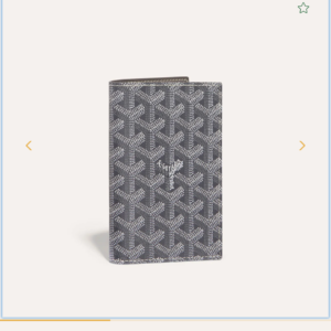goyard grenelle passport holder cover with og box (grey)
