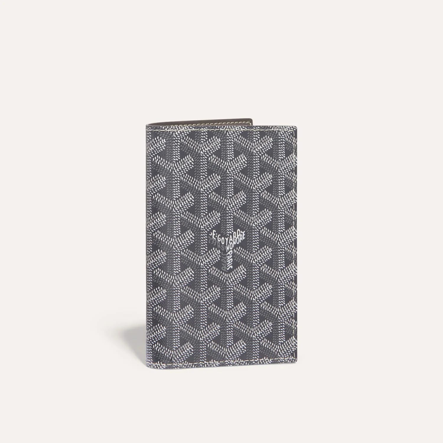 goyard grenelle passport holder cover with og box (grey) goyard grenelle passport holder cover with og box (grey)