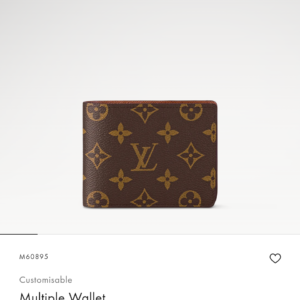 louis vuitton signature canvas billfold old flower brown wallet with og box old flower 60223