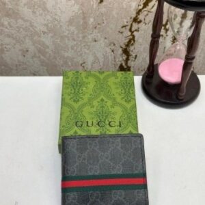 gucci gg black premium wallet with og box 60223 colorful