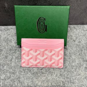 goyard saint sulpice card holder case wallet pink with og box pink