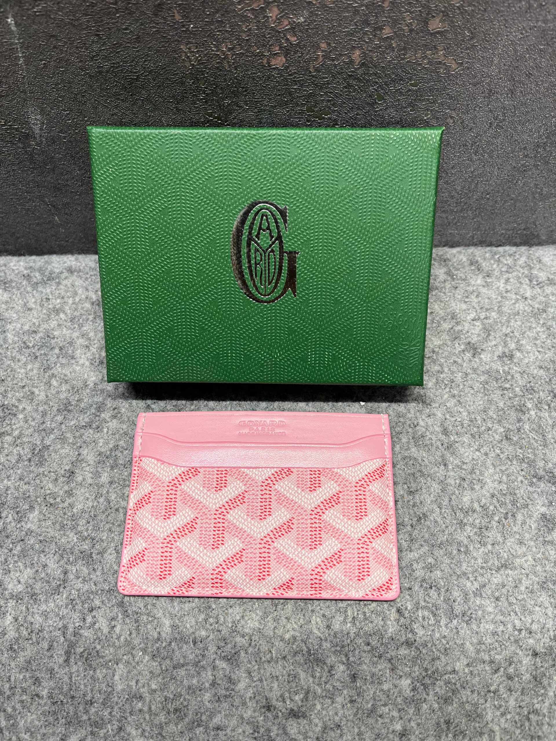 goyard saint sulpice card holder case wallet pink with og box pink goyard saint sulpice card holder case wallet pink with og box pink