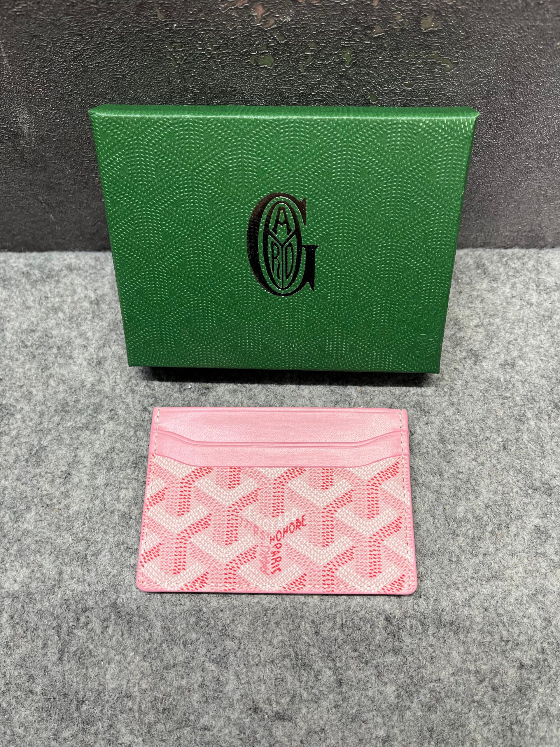 goyard saint sulpice card holder case wallet pink with og box pink goyard saint sulpice card holder case wallet pink with og box pink