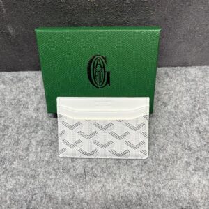 goyard saint sulpice card holder case wallet white with og box white