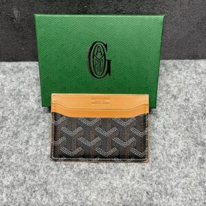 goyard saint sulpice card holder case wallet brown with og box brown