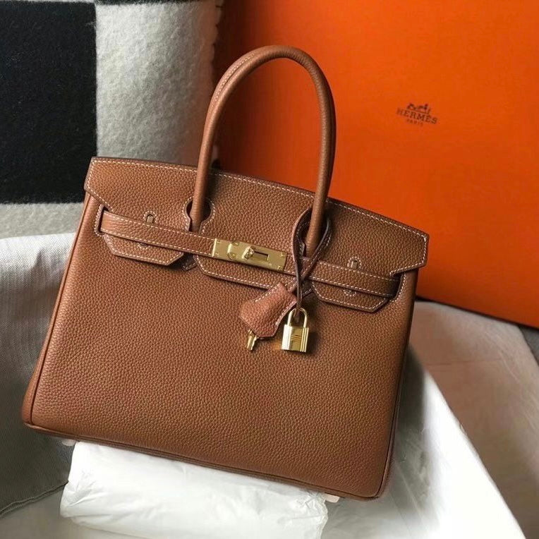 hermes birkin 30cm caviar leather bag with dust cover lock key brown hermes birkin 30cm caviar leather bag with dust cover lock key brown