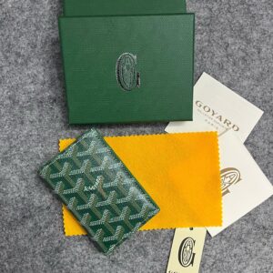 goyard saint pierre wallet green with og box high quality 803 green