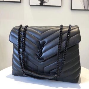 ysl loulou chain sling bag with dust bag(183 2 black)