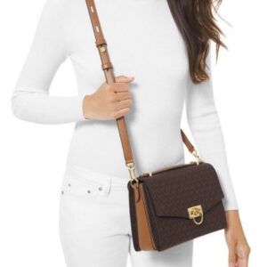 michael kors hendrix with og box(21009 coffe brown)