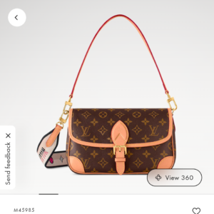 louis vuitton diane satchel bag brown monogram empreinte leather brown m46388