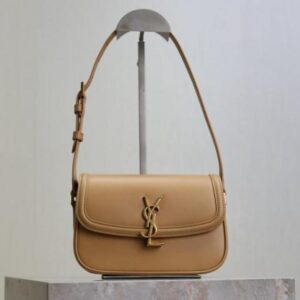 ysl solferino shoulder bag apricot with og box dust cover & long slingbelt 8879 apricot