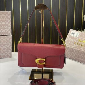 coach tabby 26 wine red with og box & dust bag burgundy wine red