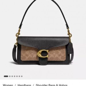 coach tabby 26 black & brown with og box & dust bag black & brown