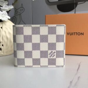 lv mens wallet with box and carry bag(r 301 white)