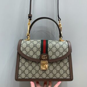 gucci ophidia gg supreme apricot khakhi bag with og box dust cover & carry bag 45688 apricot khaki