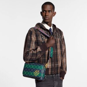lou.is vuitton lv m45329 virgil abloh trio messenger multi crossbody bag with og box & dust bag (emerald green navy blue gradient)