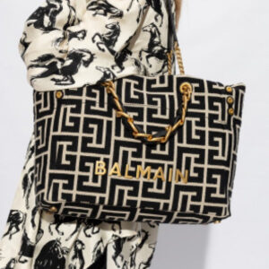 balmain jacquard tote bag with dust bag (989)