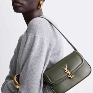 ysl solferino shoulder bag with og box(2435 green)