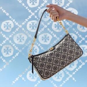 tory burch studio premium shoulder bag with box