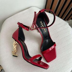 ysl opyum heels premium wine with og box & carry bag