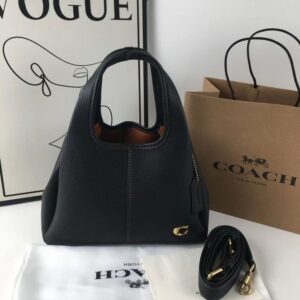 coach lana 23 black with ogbox dust cover longbelt cm545 black