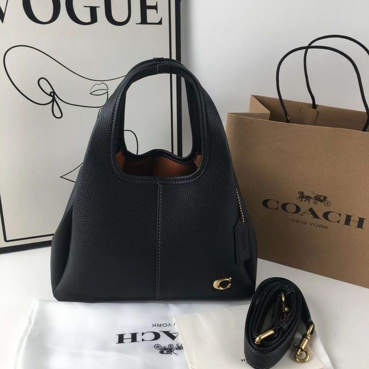 coach lana 23 black with ogbox dust cover longbelt cm545 black coach lana 23 black with ogbox dust cover longbelt cm545 black