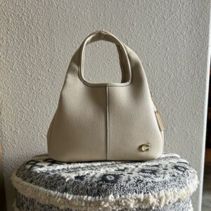 coach lana 23 beige with ogbox dust cover longbelt cm545 beige