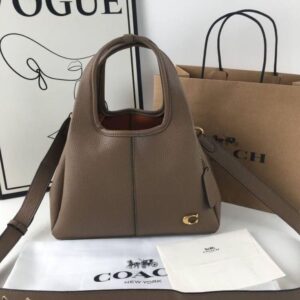 coach lana 23 khakhi with ogbox dust cover longbelt cm545 khakhi