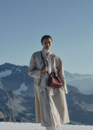 polene numero neuf leather shoulder bag with box 6386 polene numero neuf leather shoulder bag with box 6386