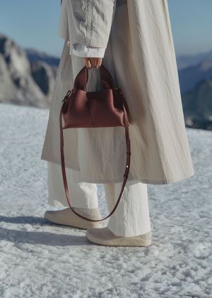polene numero neuf leather shoulder bag with box 6386 polene numero neuf leather shoulder bag with box 6386